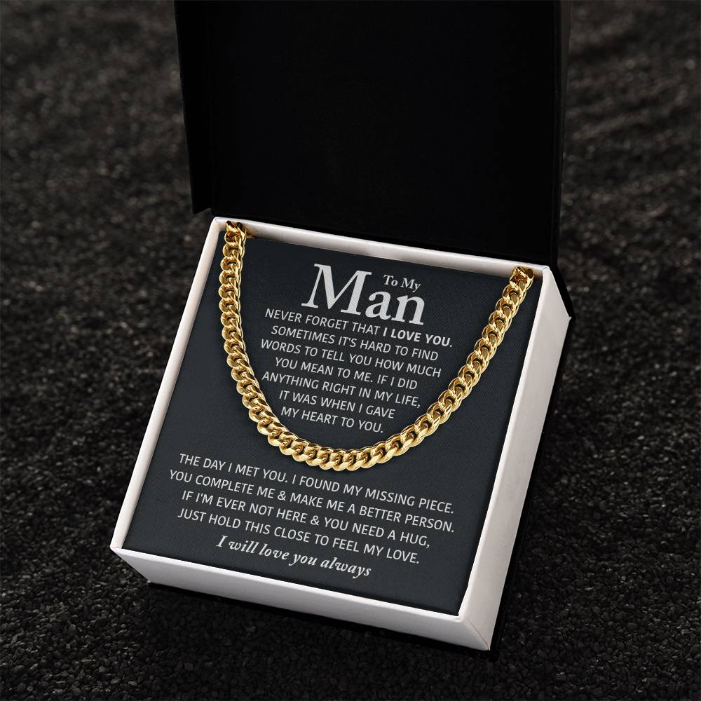 Perfect Gift For Man Cuban Link Chain