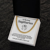 Sexy Sagittarius Cuban Chain Gift From Wife Or Girlfriend Cuban Link Chain