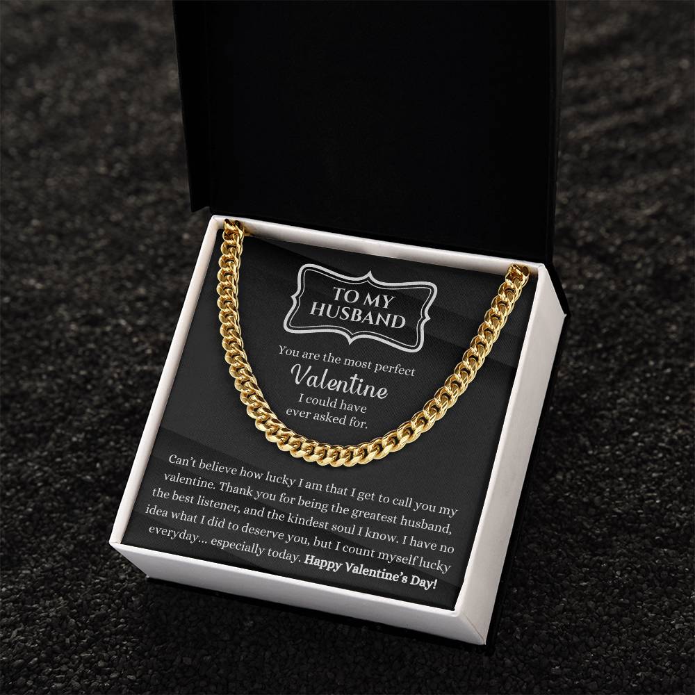Valentines Day Gift For Husband Necklace Gift For Husband Gift For Husband To My Husband Jewelry Gift For Husband Cuban Link Chain