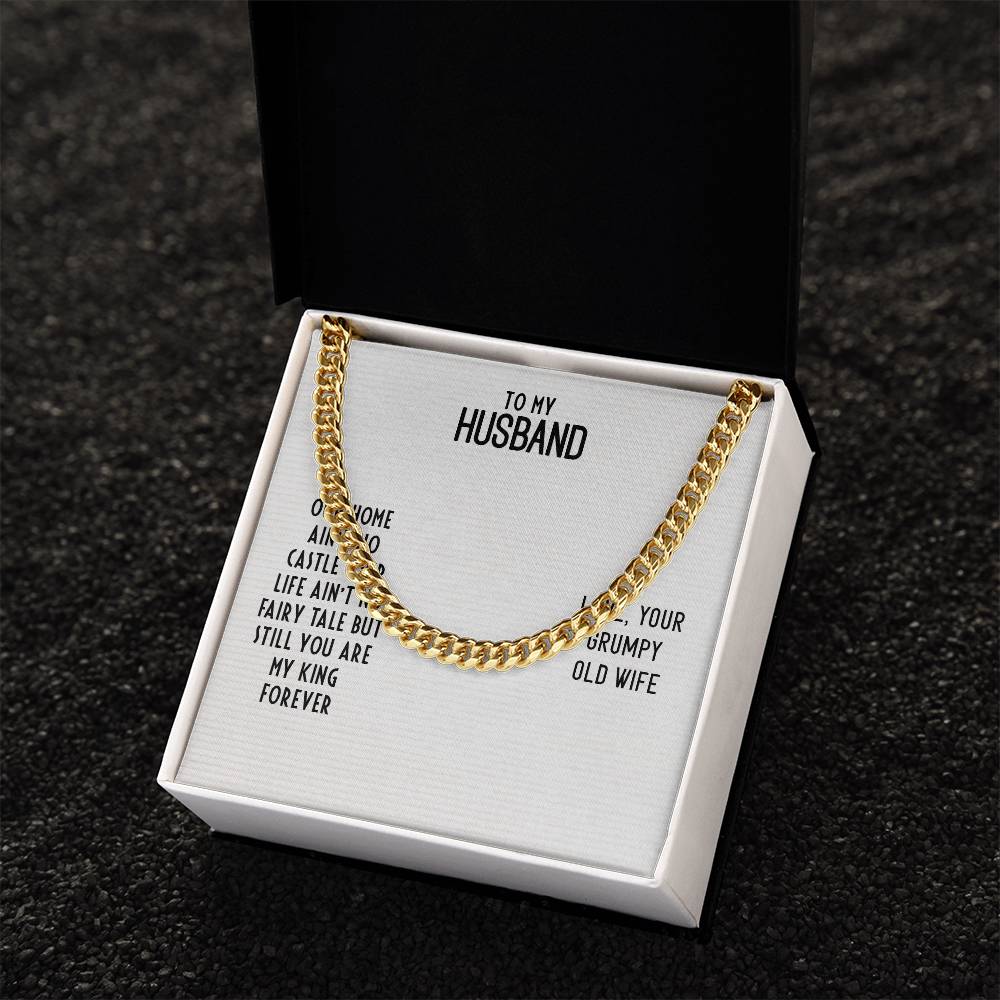 Cuban Link Chain For Husband. Chain Necklace Anniversary Gift For Husband Birthday Gift For Man Gift For Men Chain For