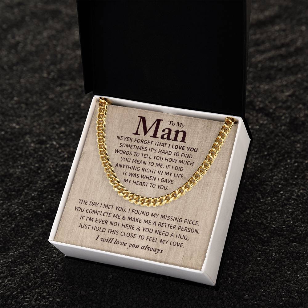 Perfect Gift For Man Cuban Link Chain