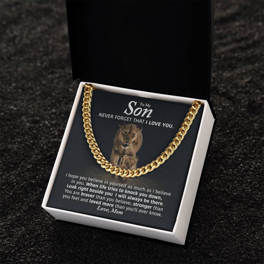 Perfect Gift For Son Cuban Link Chain