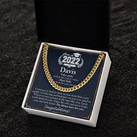 Personalized Graduation Gift For Him Graduation Gifts For Son Grandson Nephew Graduation Gift High School Boy Graduati Cuban Link Chain
