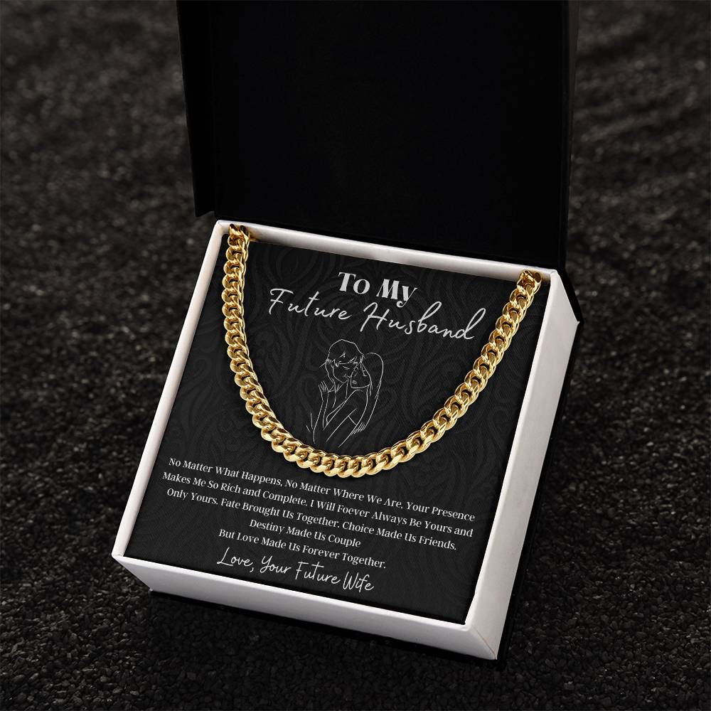 To My Future Husband Cuban Link Chain