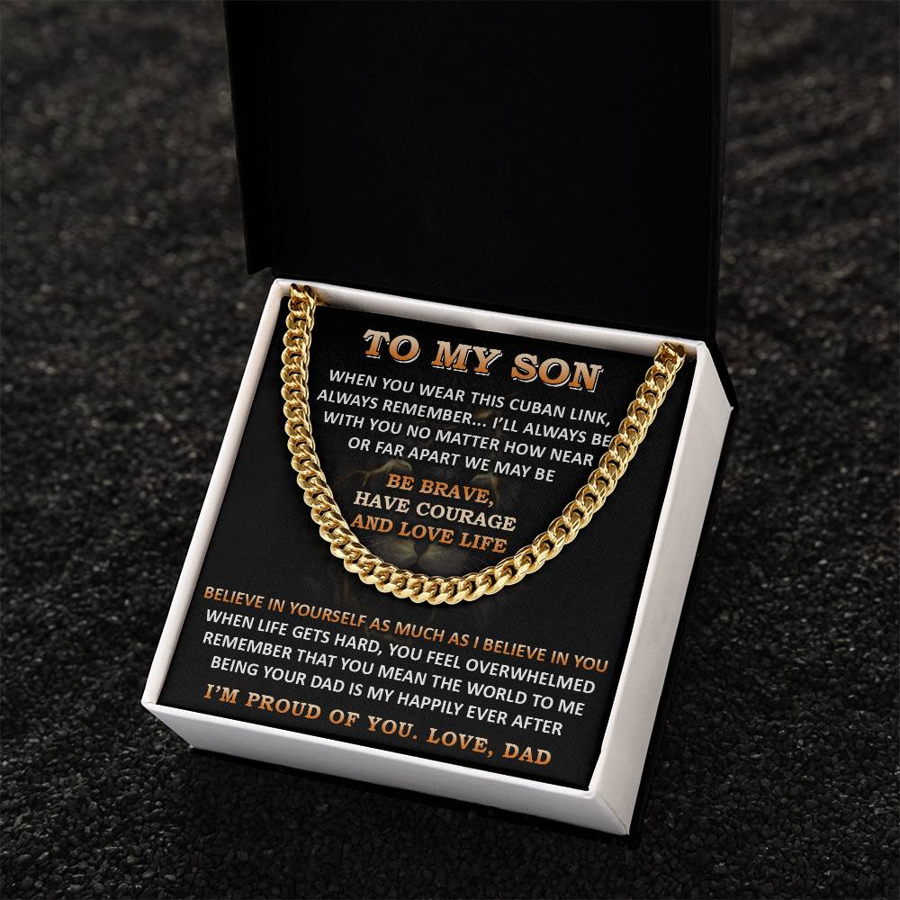 Gift For Son - Far Apart 1 - Cuban Link Cuban Link Chain