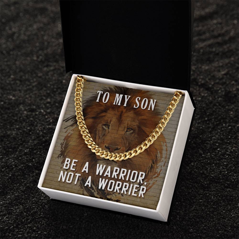 To My Son ❤️  Cuban Link Chain Necklace