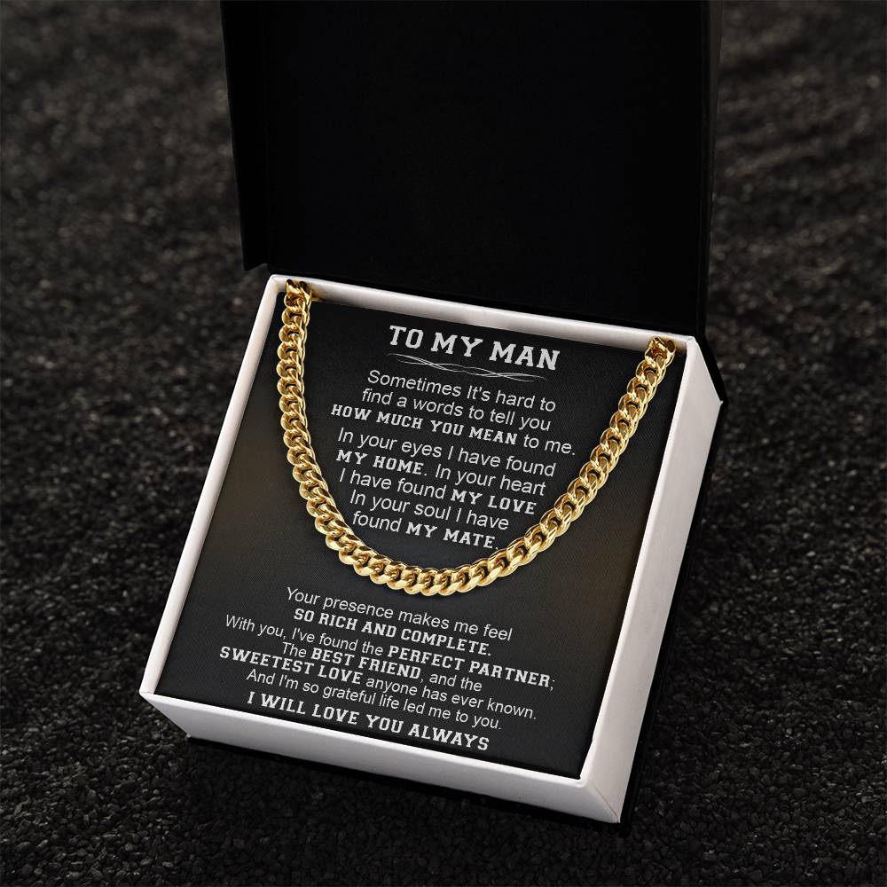 Gift For Your Man - The Perfect Partner - Cuban Link Cuban Link Chain