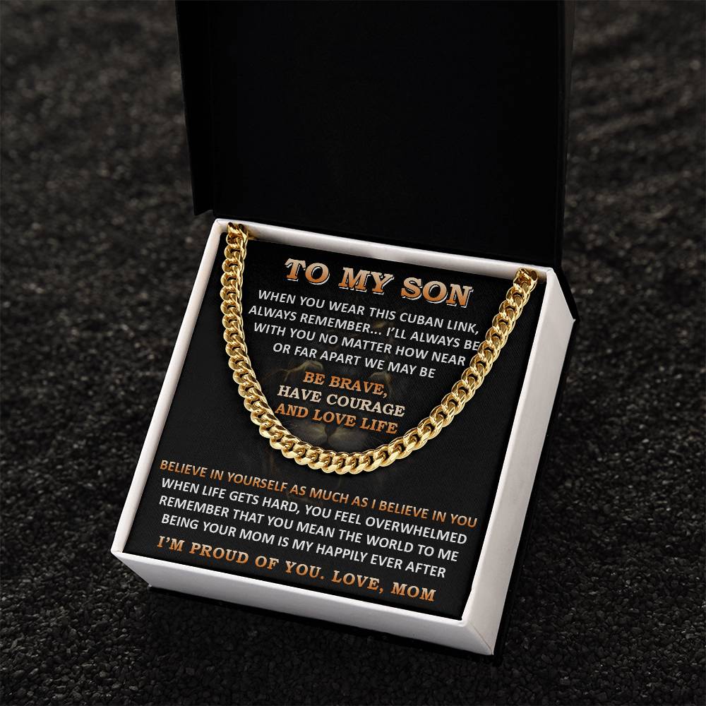 Gift For Son - Far Apart 2 - Cuban Link Cuban Link Chain