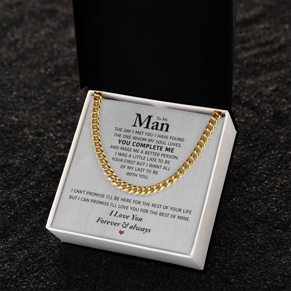 Perfect Gift For Man Cuban Link Chain