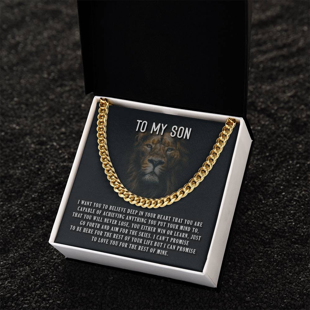 I Want You To Believe Cuban Link Chain