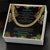 Mom To Son Christmas Cuban Link Chain Necklace