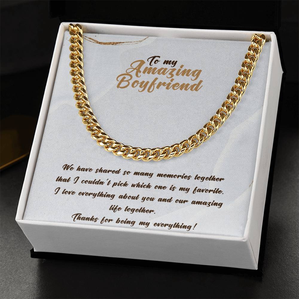 My Amazing Boyfriend 👏 Cuban Link Chain