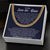 To My Son-In-Law - We Both Love The Same Woman  Cuban Link Chain Necklace
