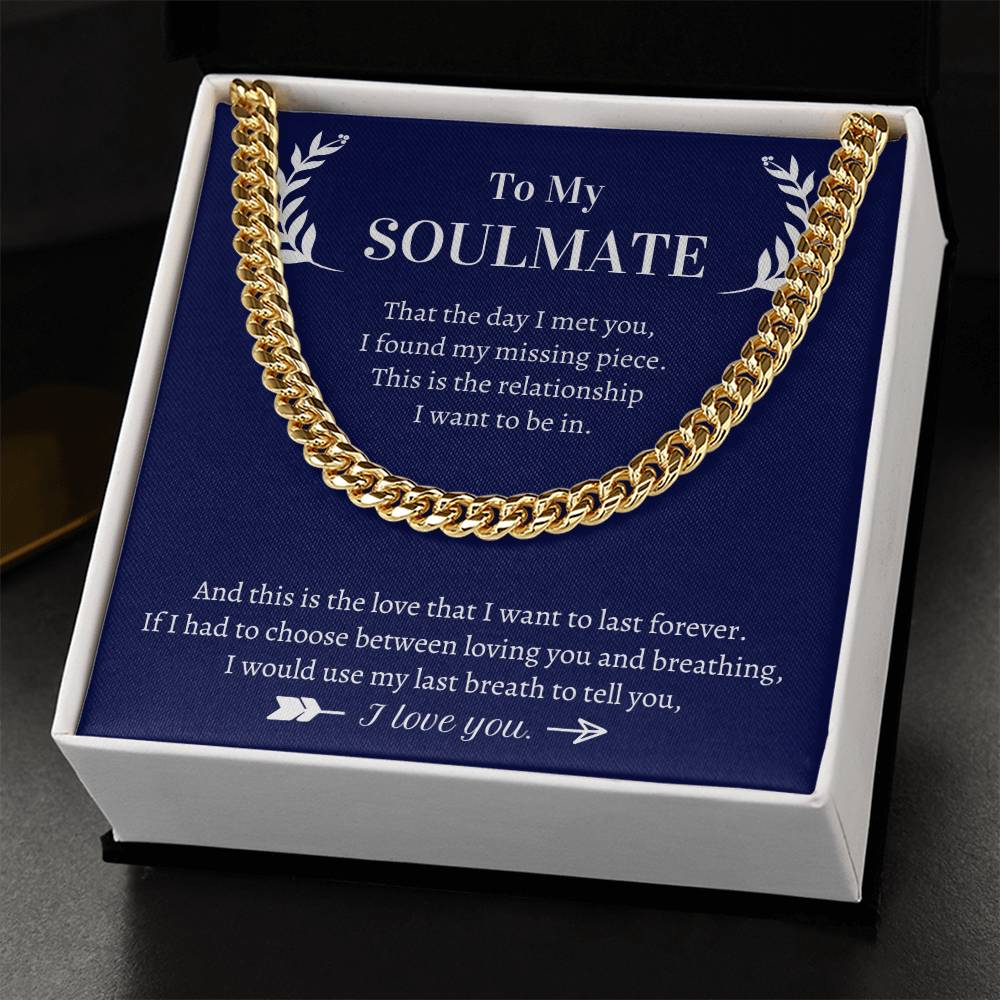 Valentine's Gift For Him - This Is The Love That I Want To Last Forever Cuban Link Chain