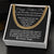 Our World Father's Day Necklace Cuban Link Chain