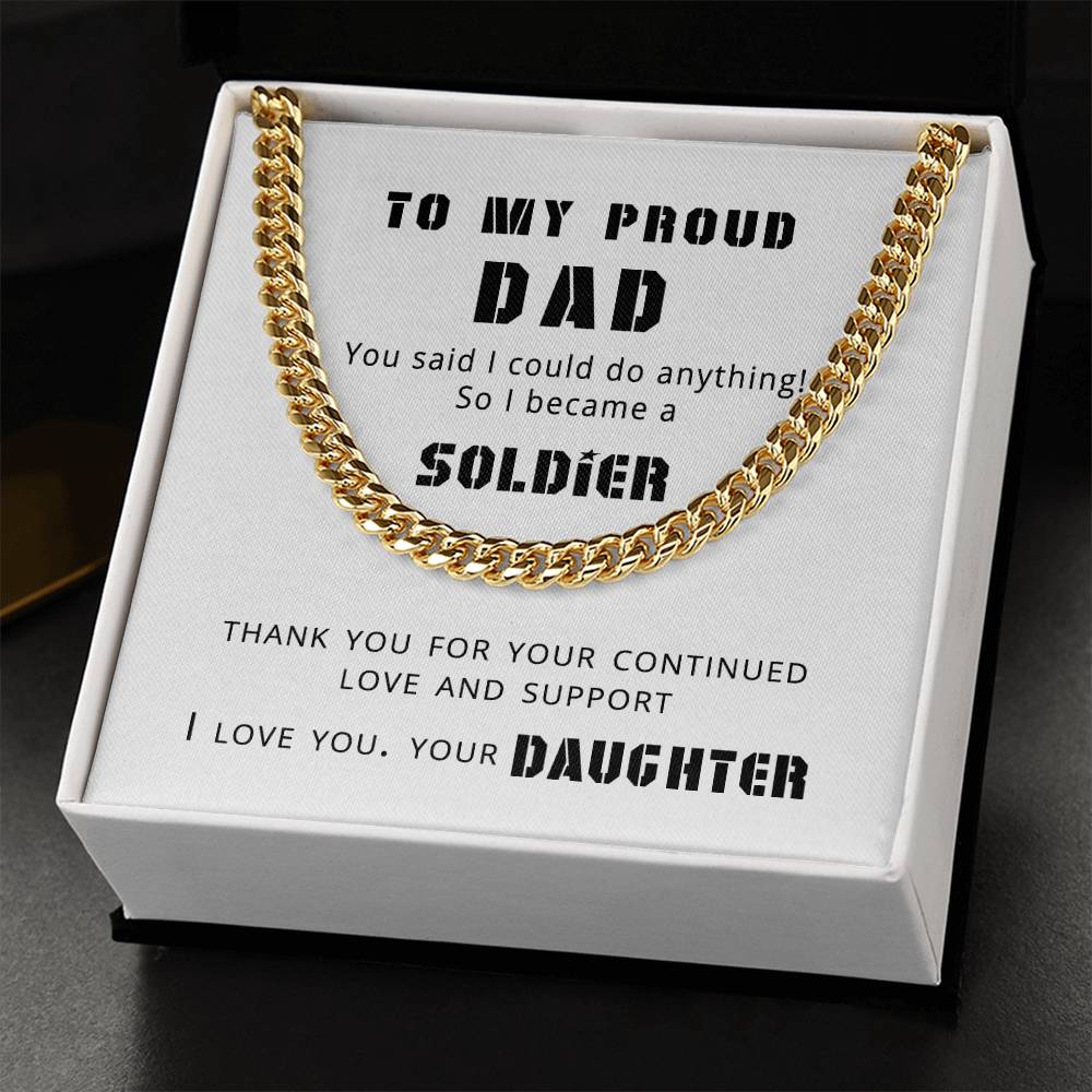 Proud Dad Cuban Link Chain
