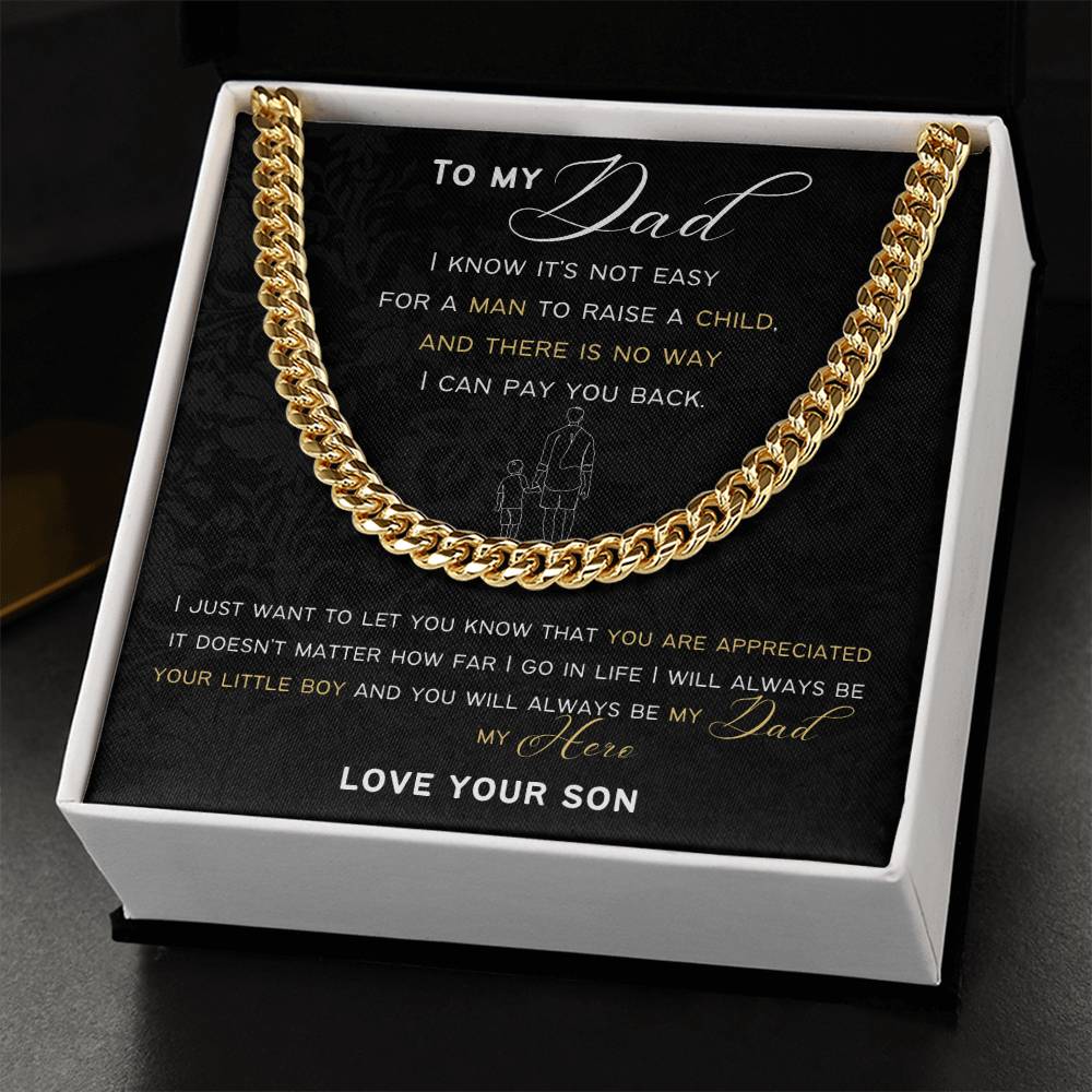 Cuban Link Chain Gift For Dad