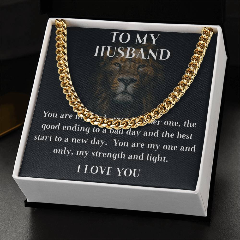 To My Husband Cuban Chain Cuban Link Chain
