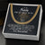 To My Son Stand Tall Even If You Fall Cuban Link Chain Necklace Gift For Son