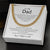 To My Dad Cuban Chain Necklace Gift For Dad From Son Daughter Father's Day Gift Dad Birthday Anniversary Gift Cuban Link Chain