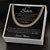 To My Son Necklace Son Birthday Gift From Mom Christmas Gift For Son Cuban Link Chain