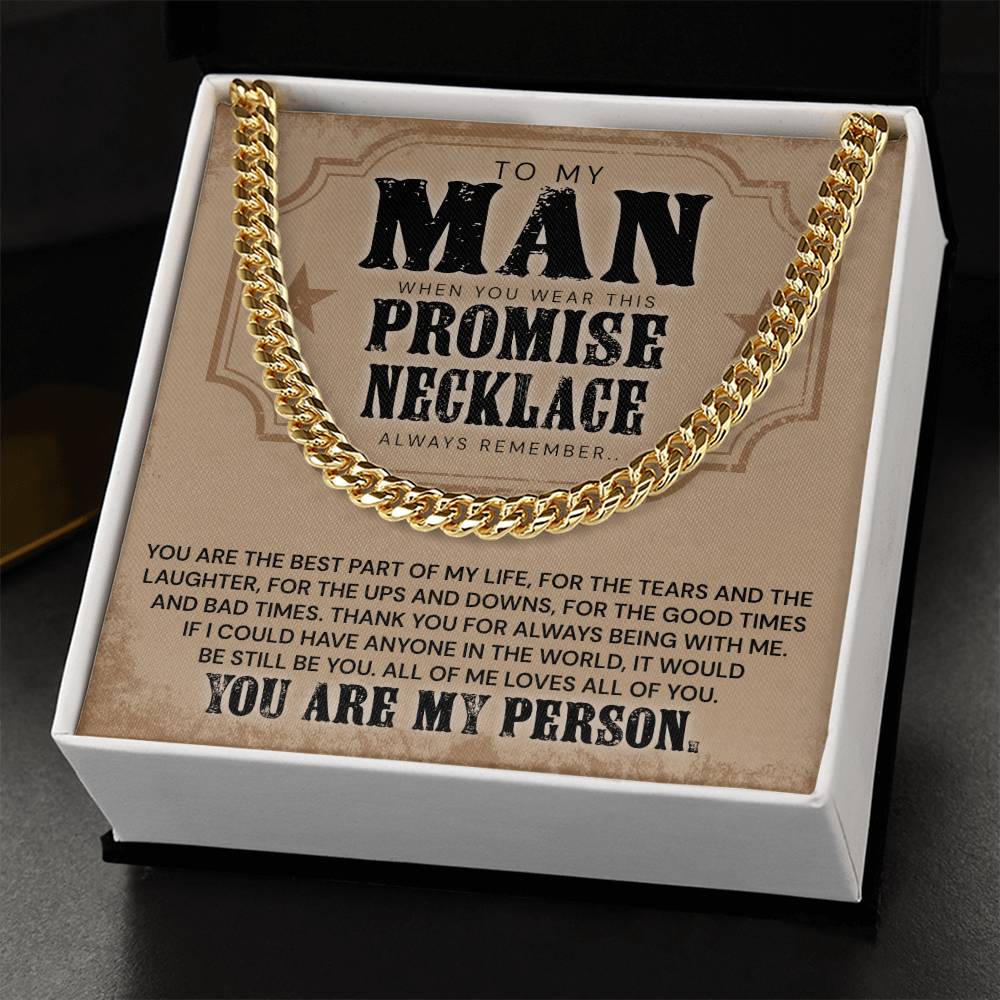 You Are The Best Part Of My Life - Necklace Cuban Link Chain