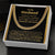 To My Husband - Straighten Your Crown - Cuban Link Chain Necklace