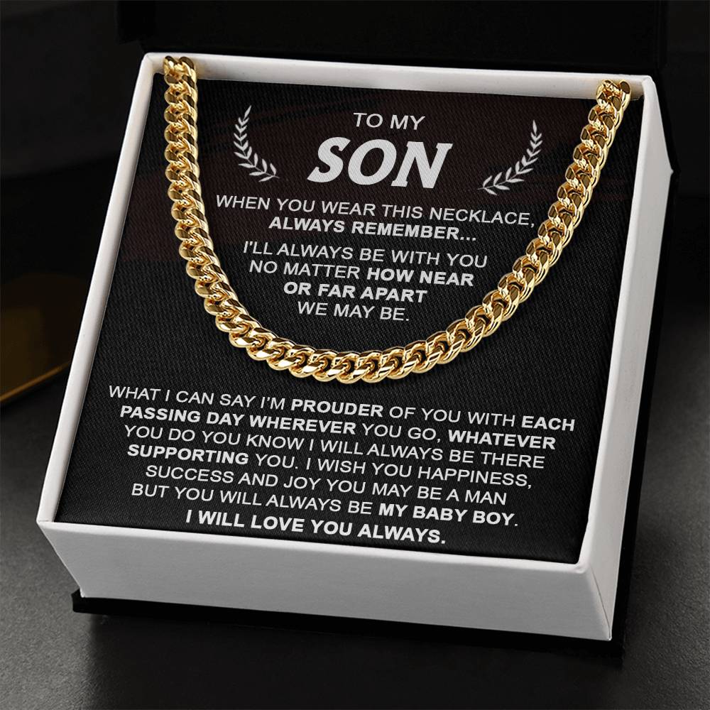 Gift For Son - Each Passing Day - Cuban Cuban Link Chain