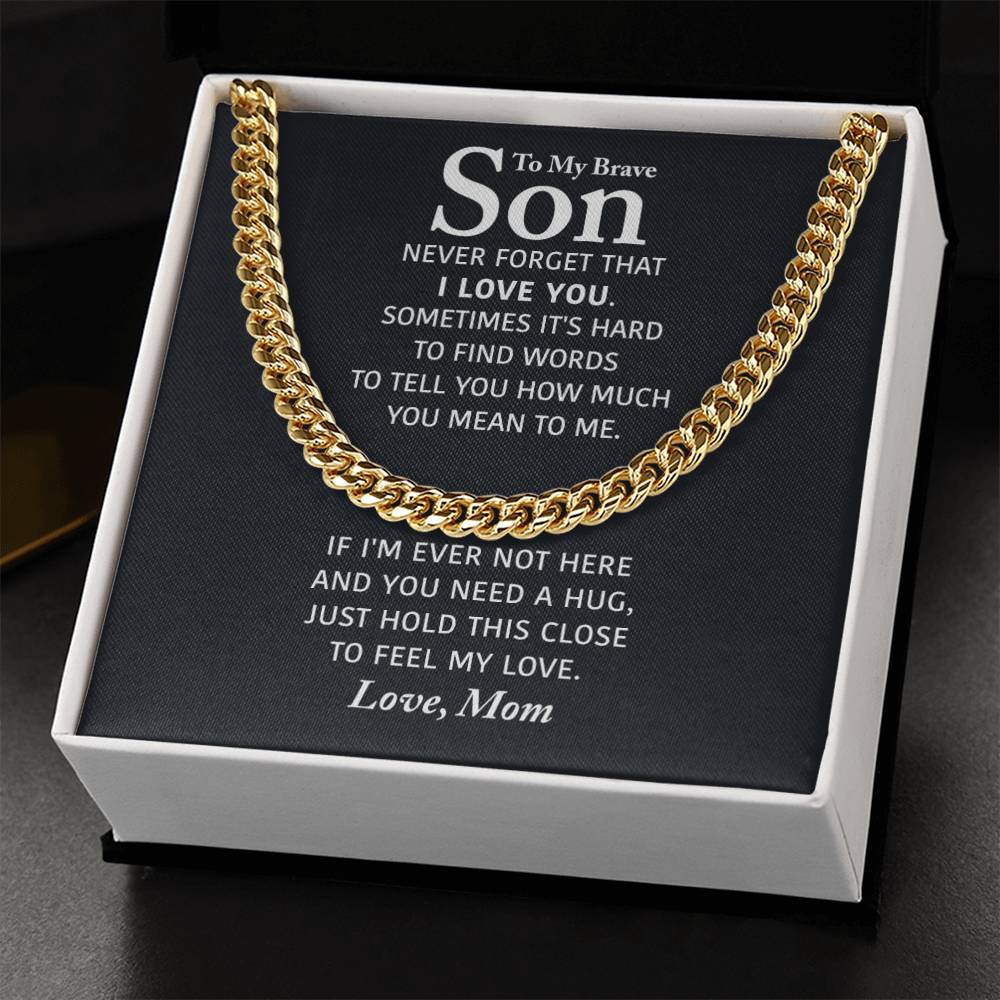 Perfecto Gift For Son Cuban Link Chain