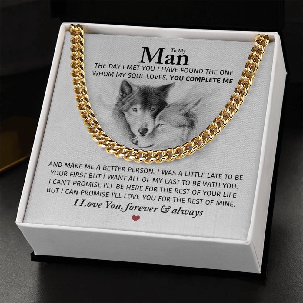 Perfect Gift For Man Cuban Link Chain