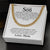 To My Son Chain Necklace Son Birthday Gift From Mom Son Graduation Necklace Mother To Son Gift Cuban Link Chain