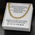 To Son From Mom Cuban Necklace Son Birthday Gift Cuban Link Chain Gold And Silver Just Because Christmas Gift Stocking