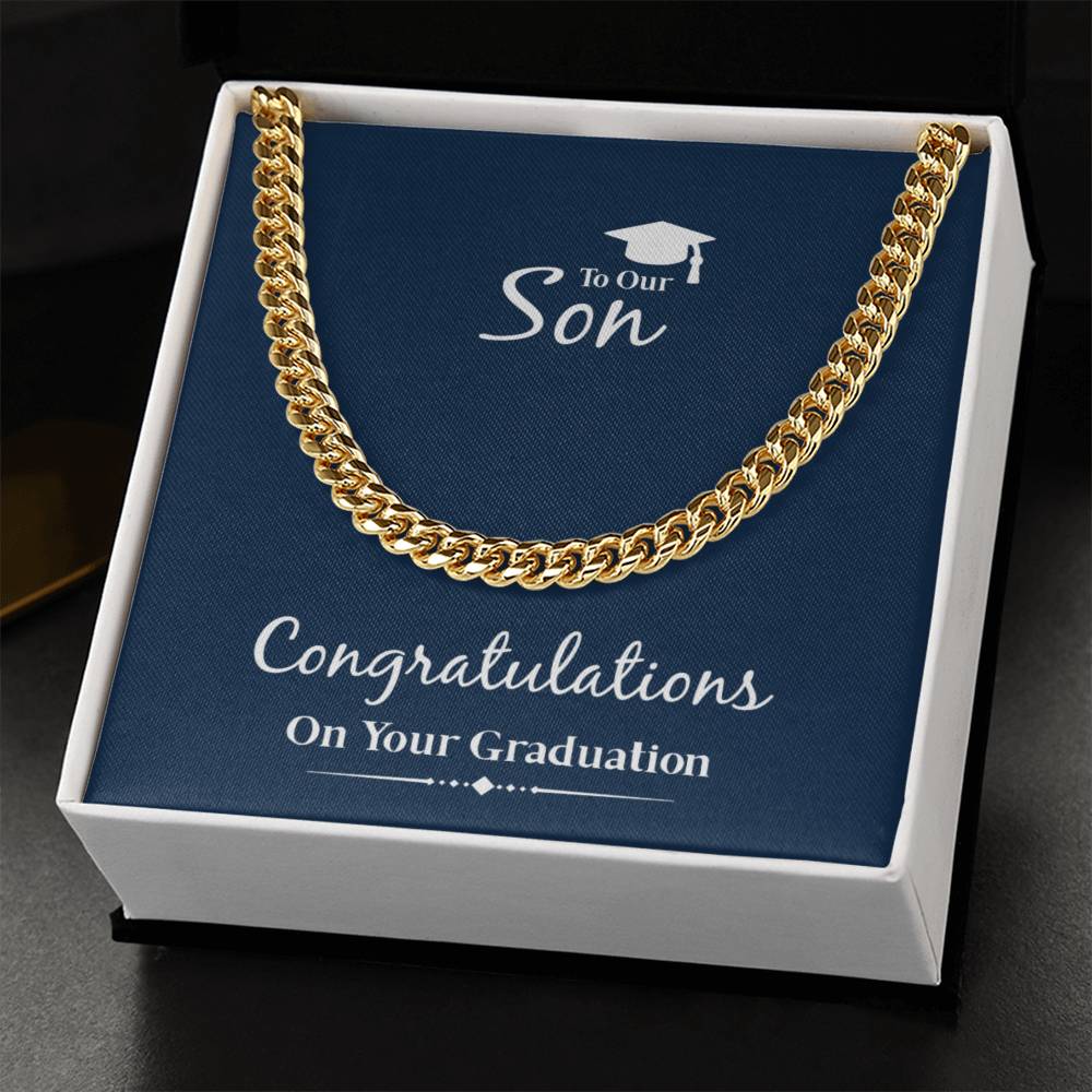 Graduation Gift For Son To Son From Parents Cuban Chain Necklace For Him Cuban Link Chain