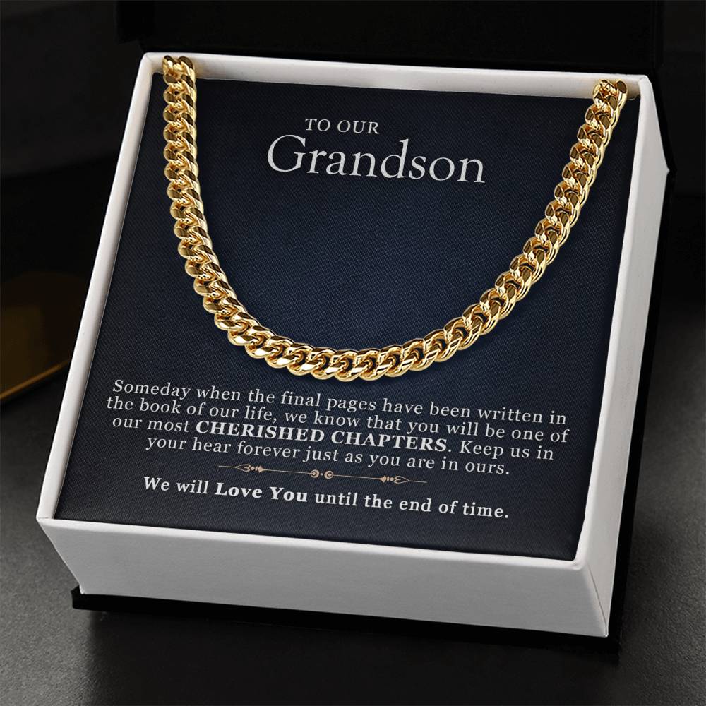 Gift For Grandsons From Grandparents Cuban Link Chain