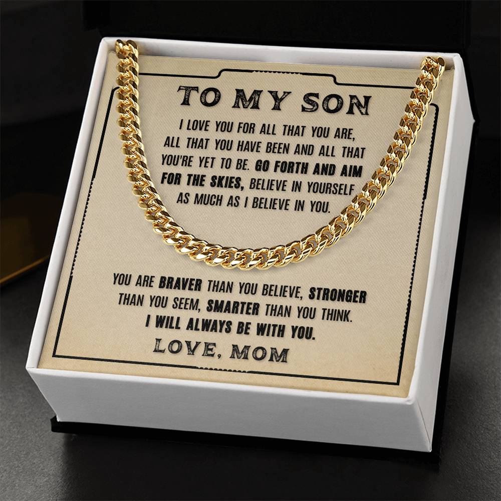 To My Son - Cuban Link Chain Necklace