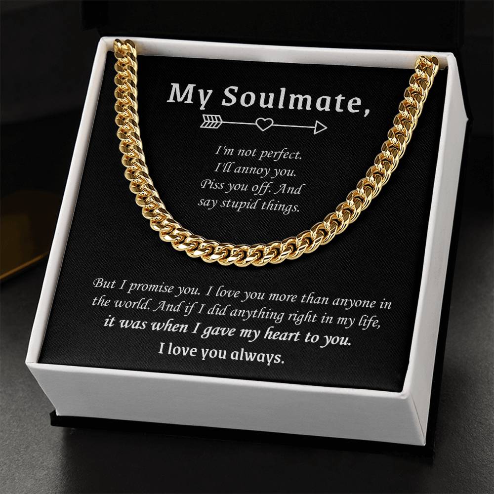 Valentine's Gift For Boyfriend - I Love You More Than Anyone In The World Cuban Link Chain