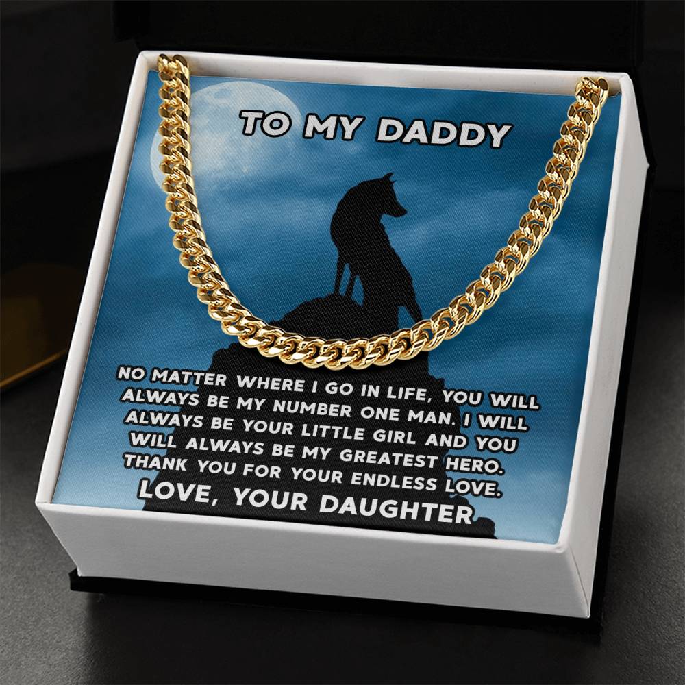 Gifts For Dad From Daughter Silver Cuban Link Chain Fathers Day Gift Dad Birthday Gift For Horse Lover Father Of The B