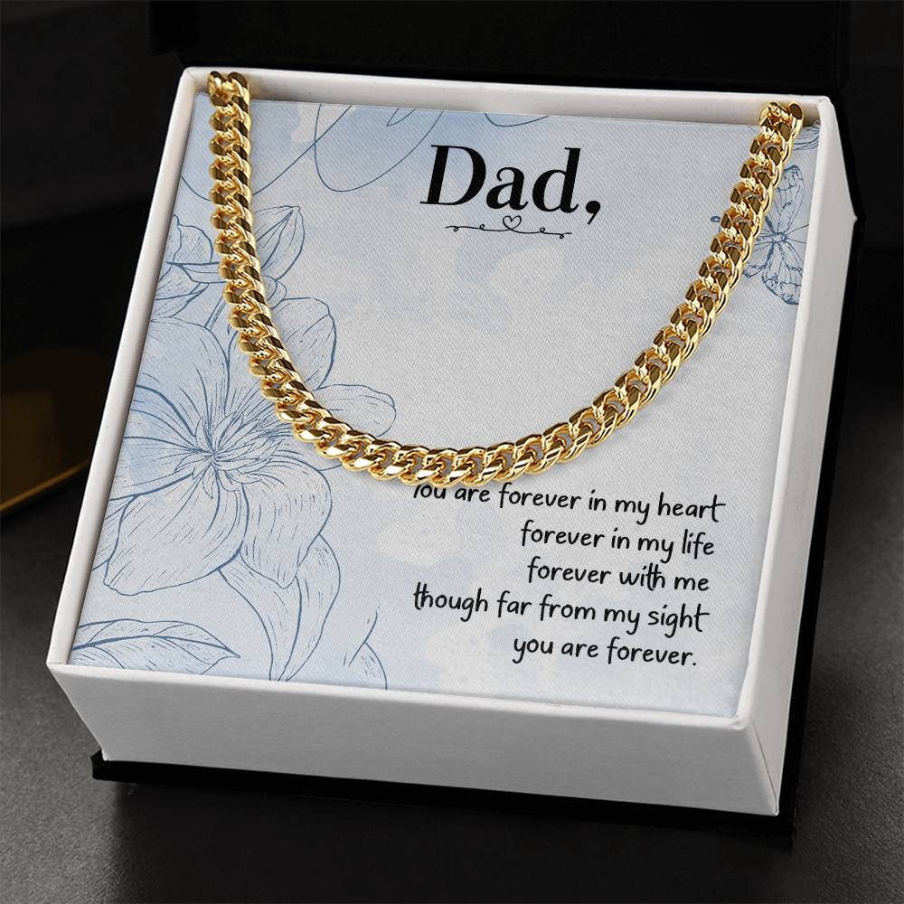 Love You Dad Cuban Link Chain