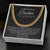 Gift For Brother From Sister - Cuban Link Chain Necklace With Message