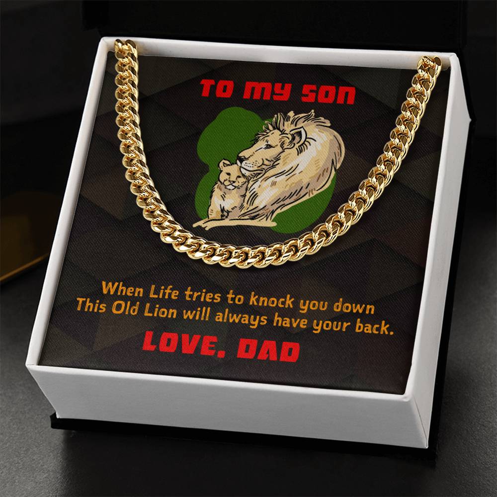 To My Son - Cuban Link Chain