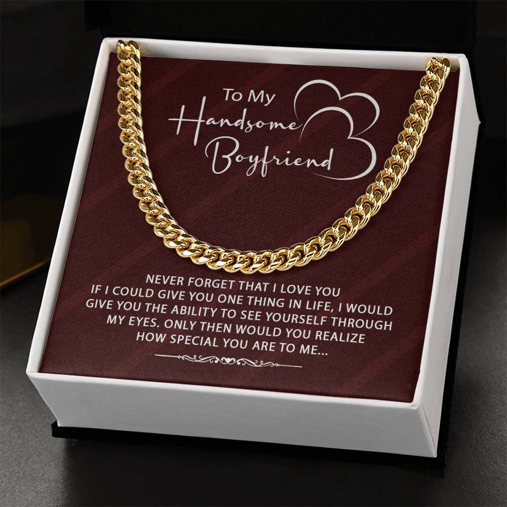 Stylish Gift For Boyfriend ♥ Cuban Link Chain Necklace