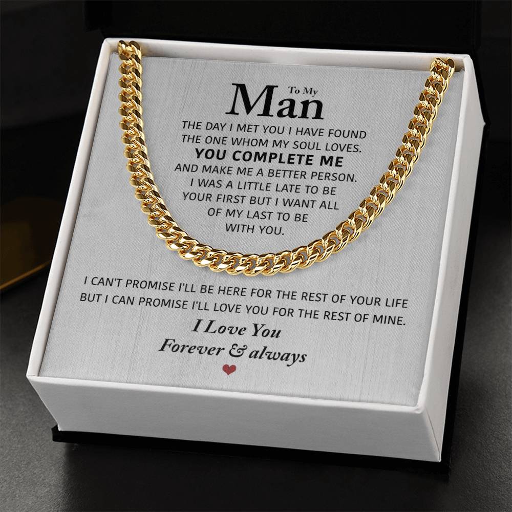 Perfect Gift For Man Cuban Link Chain
