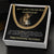 My Lion-Hearted Husband Curb Chain Necklace Gift Cuban Link Chain
