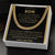 To My Son Just Do Your Best - Cuban Link Chain - Cld9