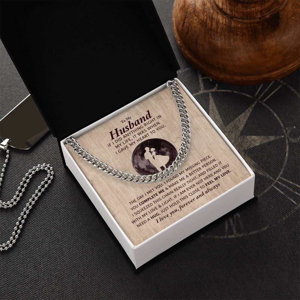 Perfect Gift For Husband Cuban Link Chain