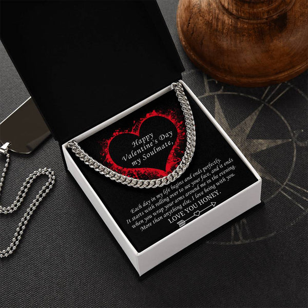 Valentine's Gift For Soulmate - More Than Anything Else I Love Being With You Cuban Link Chain