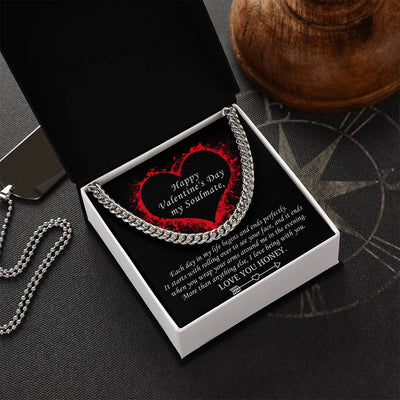 Valentine's Gift For Soulmate - More Than Anything Else I Love Being With You Cuban Link Chain