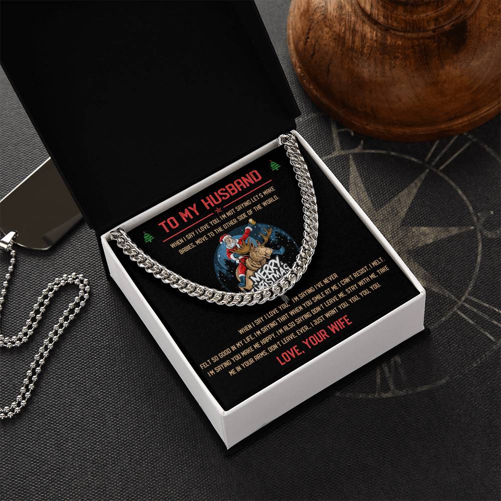 Perfect Christmas Gift For Husband Cuban Link Chain