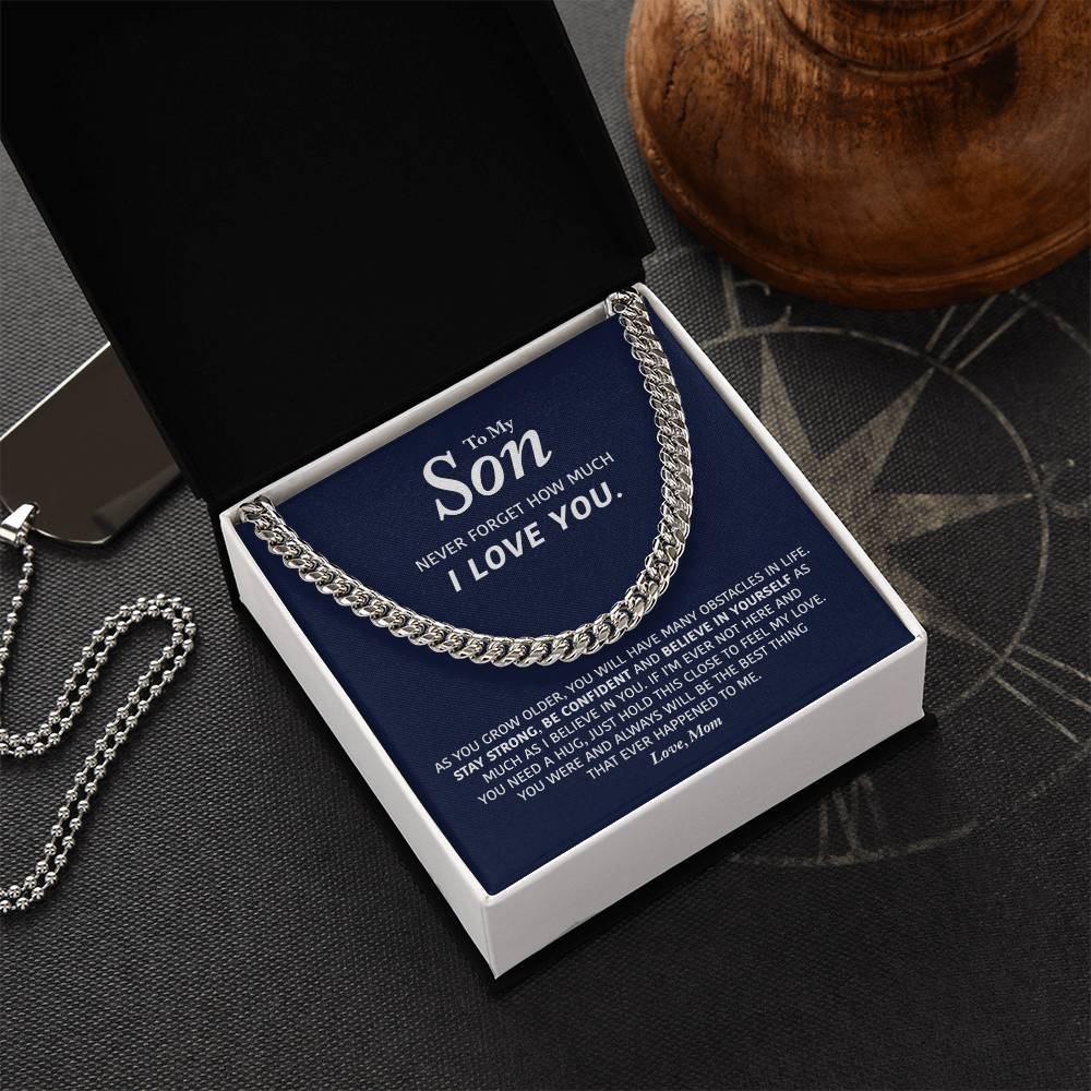 My Son- Be Confident - Cuban Link Chain