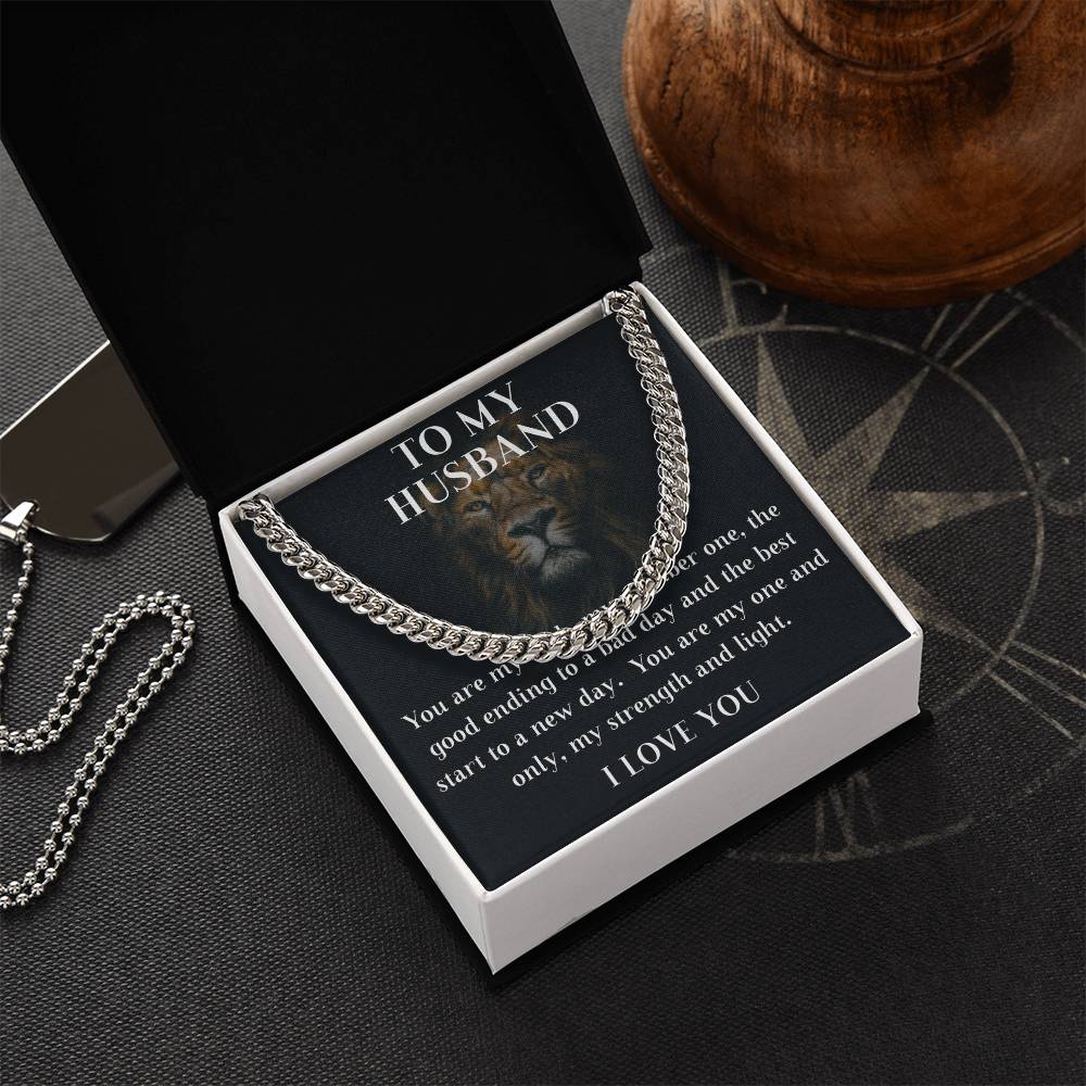 To My Husband Cuban Chain Cuban Link Chain